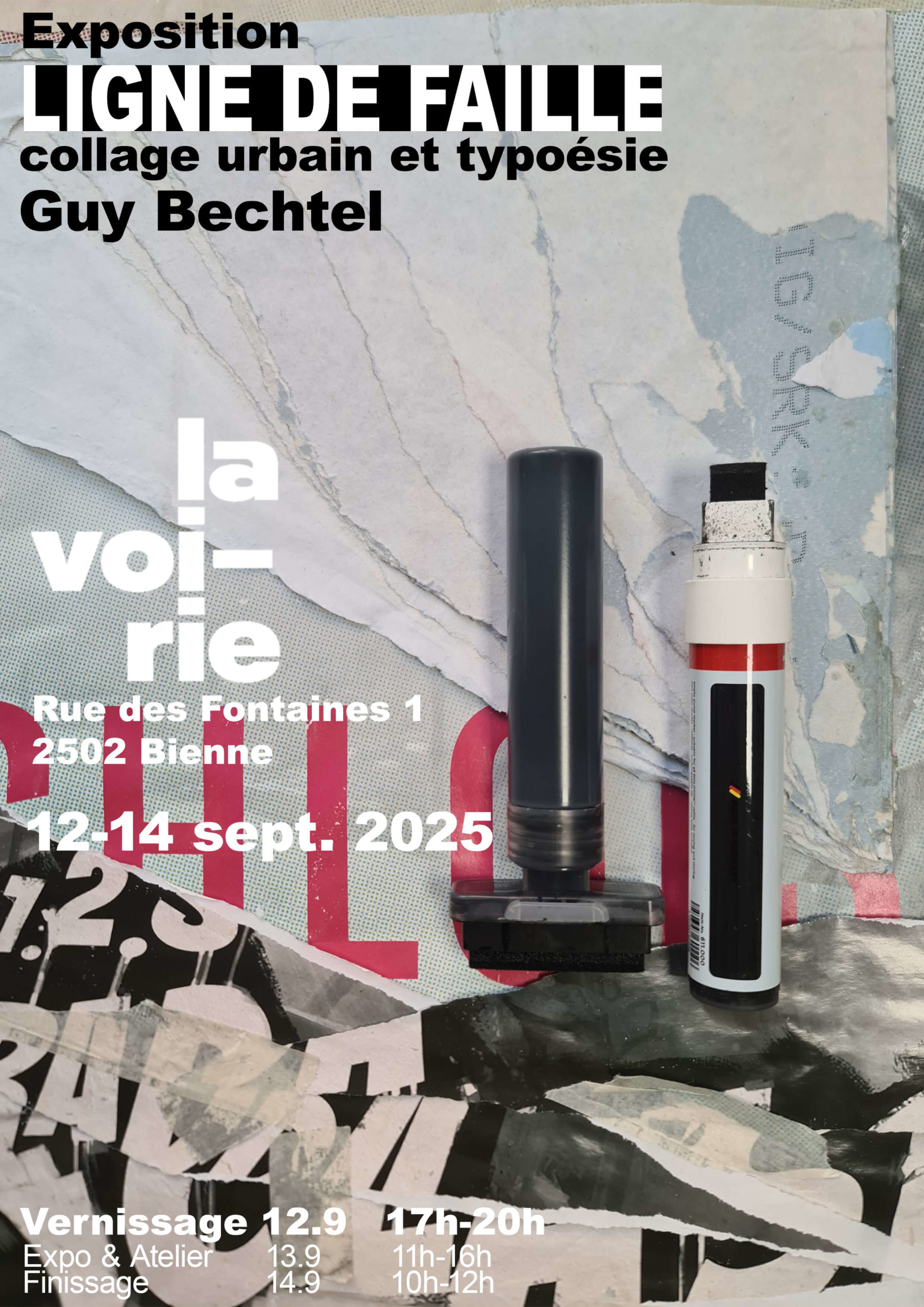 Flyer La Voirie - Expo Guy Bechtel - Ligne de Faille
